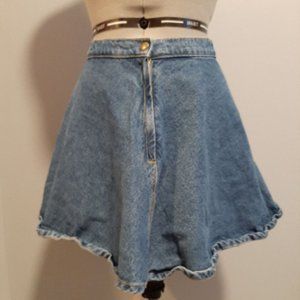 Denim skater skirt